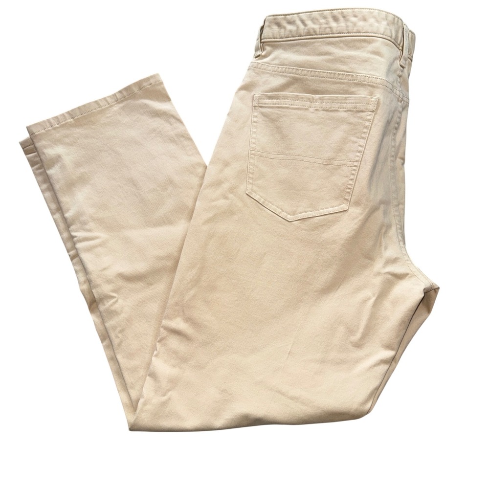 Southern Tide Pants 35x30 Khaki Tan Stretch Cotton Straight Leg‎ 5-Pocket Chino